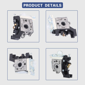 Carburionix product packaging image highlights all included SRM225 carburetor kit components.