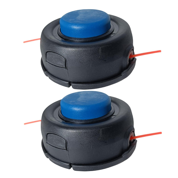 Carburionix T35 trimmer head front view; quick line advance and compatibility.