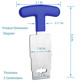 Card Holder blue rubber grip detail for comfortable handling during service