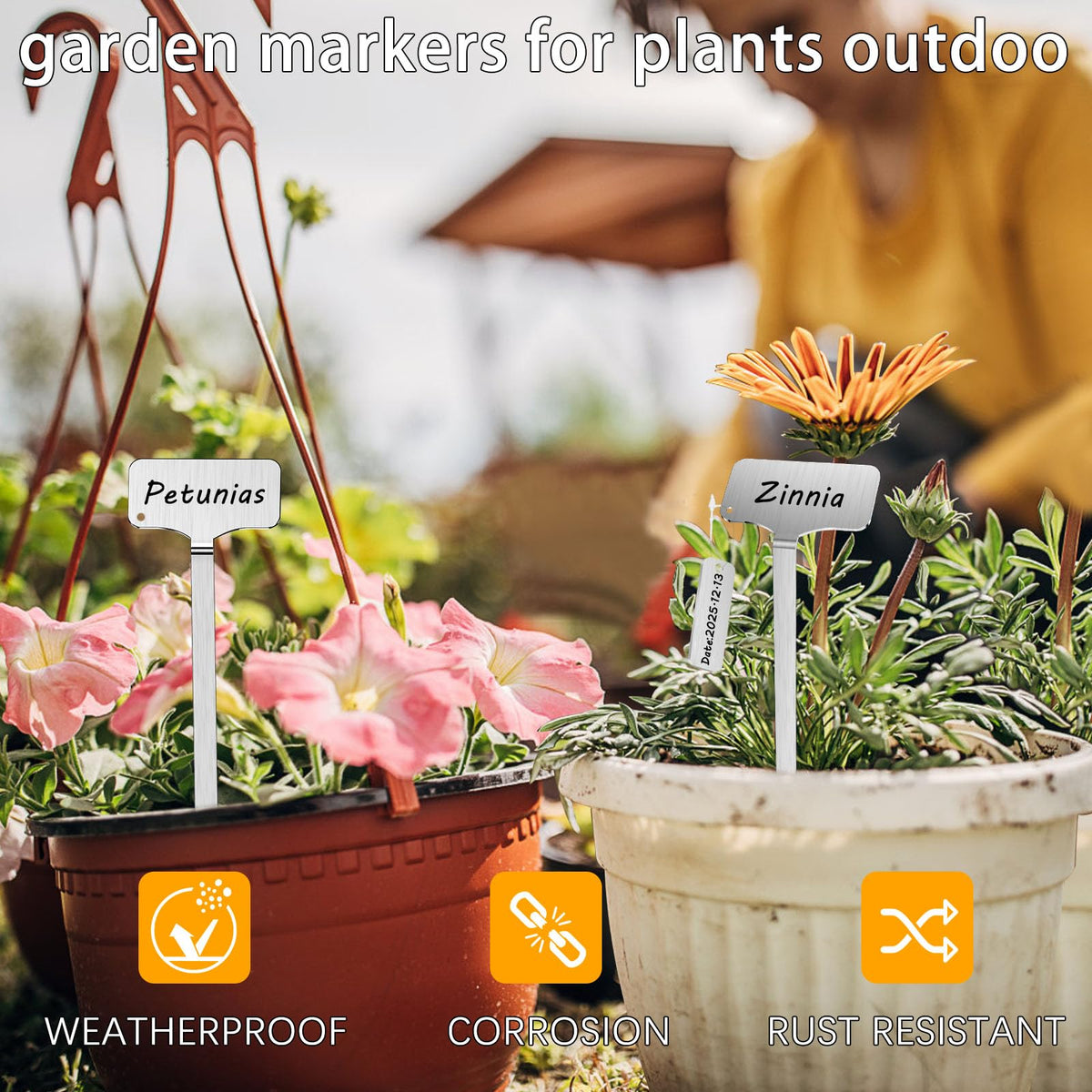 CareForge 12.75 inch marker stake provides stable garden labeling