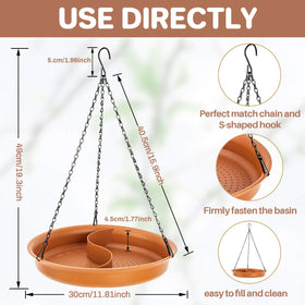 CARGEN bird bath size 30 cm for yard installation