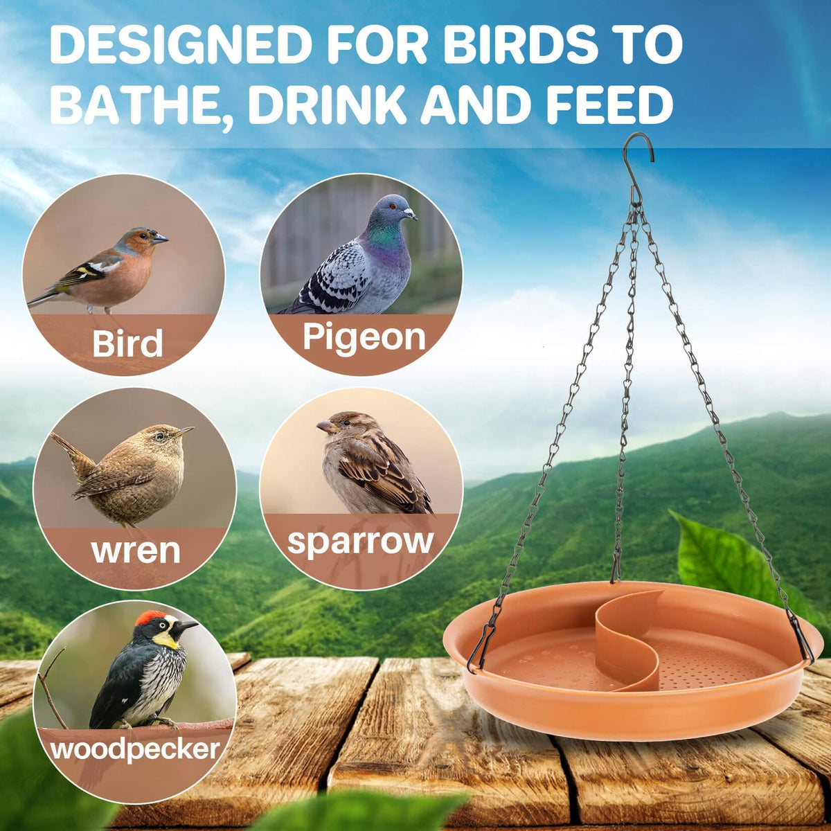 CARGEN weather-resistant materials used on bird bath feeder