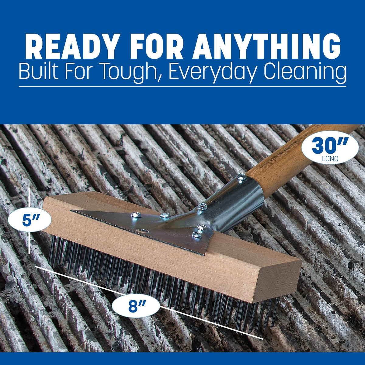 Carlisle rust-resistant bristles withstand busy kitchen use.
