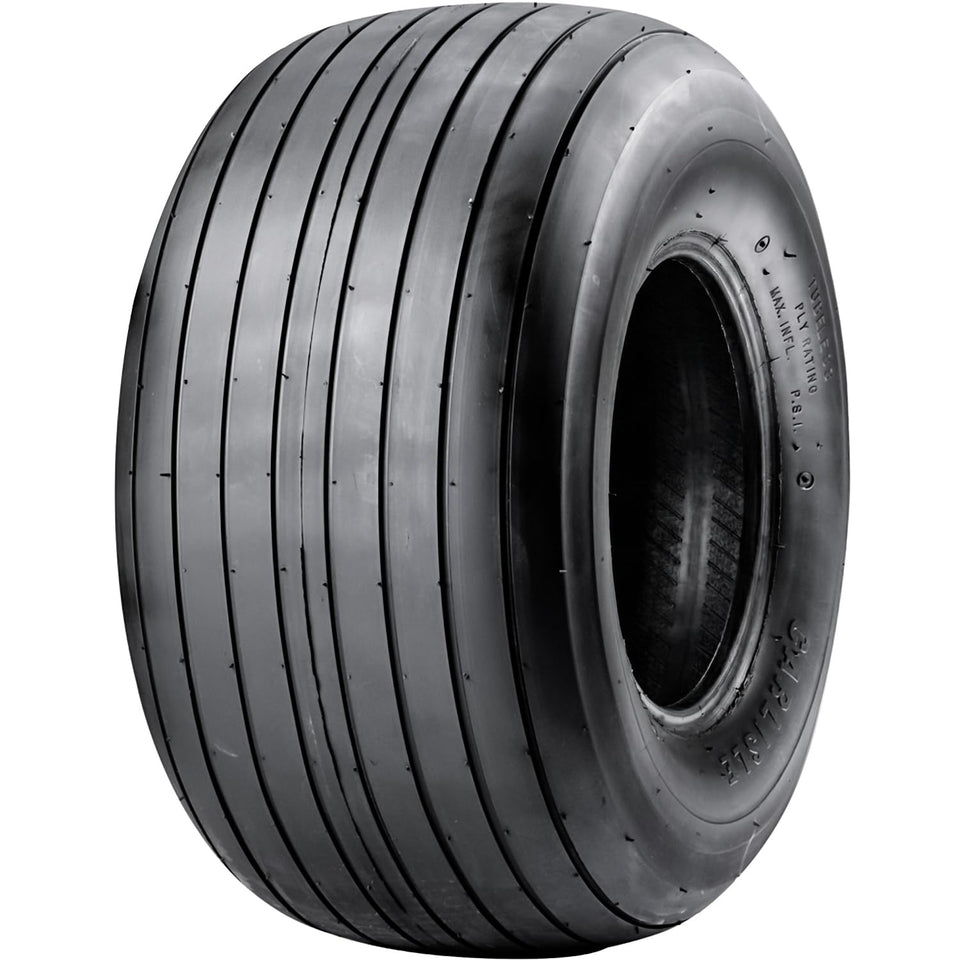 Carlisle Straight Rib tire 13X6.50-6 front view for smooth lawn care