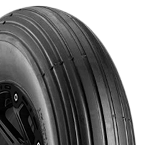 Carlisle wheelbarrow tire mounted on a wheelbarrow for stable yard work