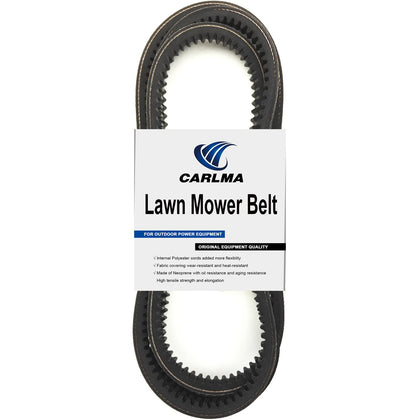 CarlMa lawn mower belt cogged close-up highlighting durable neoprene construction for longevity.