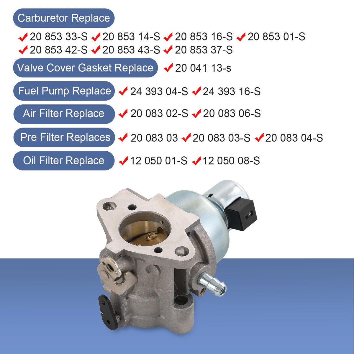 CARMOCAR oil filter 12-050-01-S maintains oil purity for smooth operation