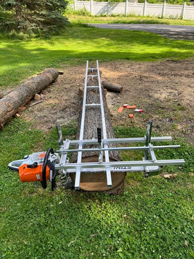 Carmyra 9ft rail guide system enabling level first cuts.