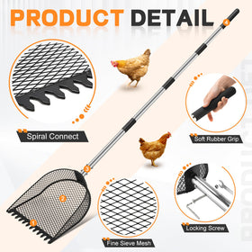 CAROD fine 0.3-inch holes for precise litter separation.