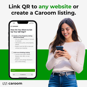 Caroom double-sided design reads from multiple angles for higher visibility.