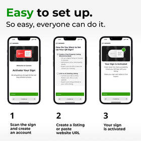 Caroom QR can link to a free listing page, keeping details current.