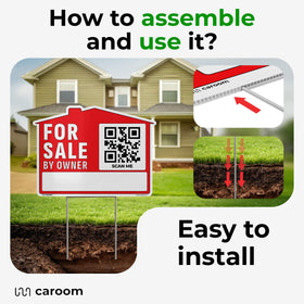 Caroom versatile sign suits homes, cars, RVs, boats, or garages.