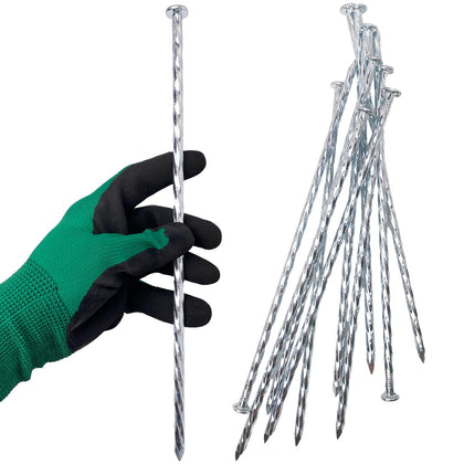 CAROYINO artificial-turf stakes spiral-top for strong edging grip