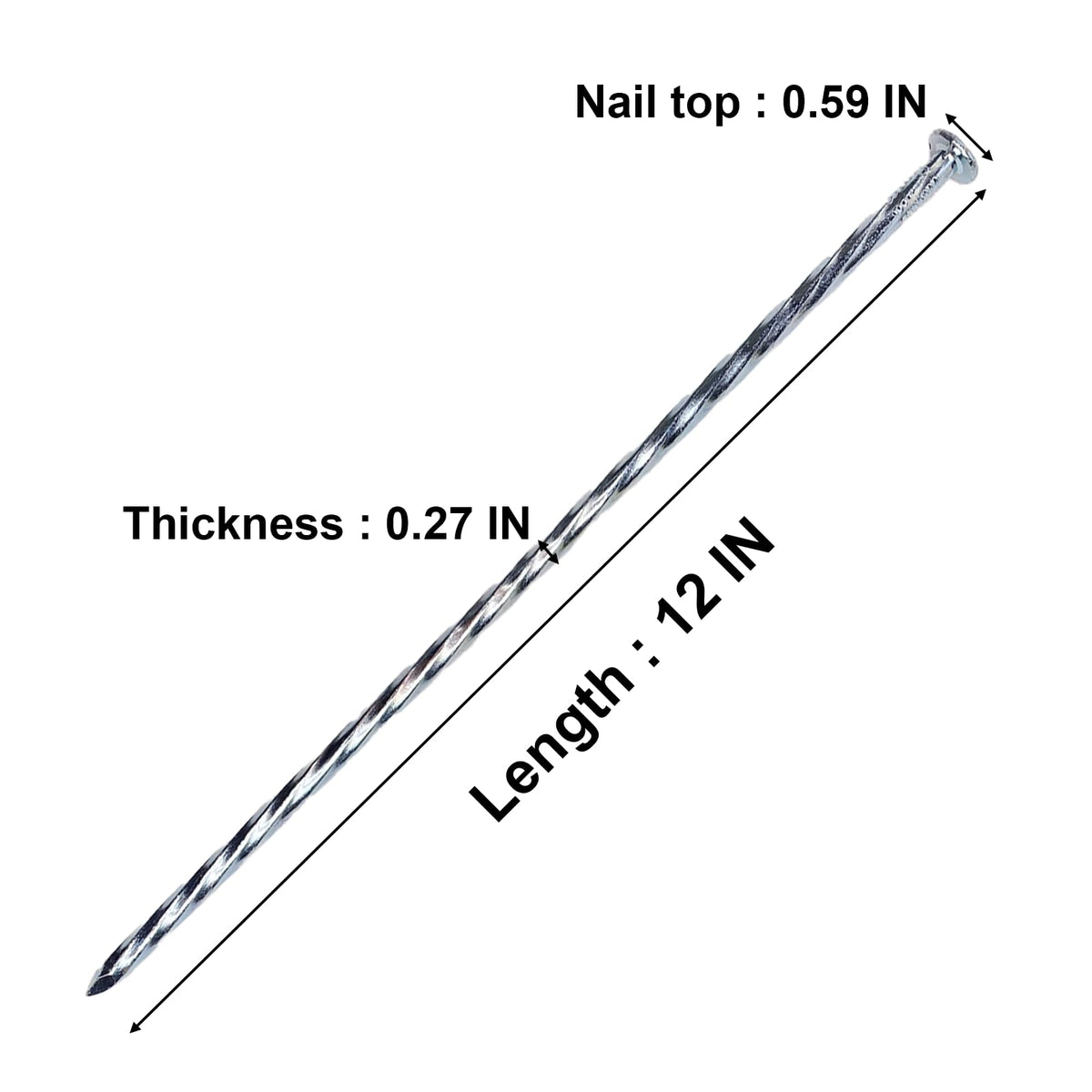 CAROYINO galvanized-steel stakes rust-resistant for outdoor projects