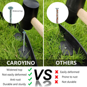 CAROYINO weed-barrier-stakes fix fabric securely and prevent movement