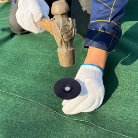 CAROYINO weed barrier stakes spiral secure fabric underlay for weed control