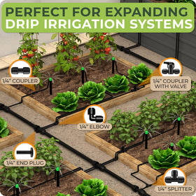 Carpathen drip irrigation layout customization with multiple branches