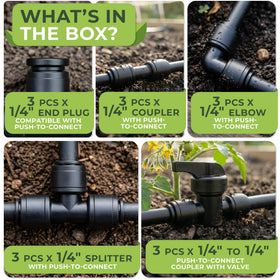 Carpathen valve-ended coupler controls flow for adaptable watering