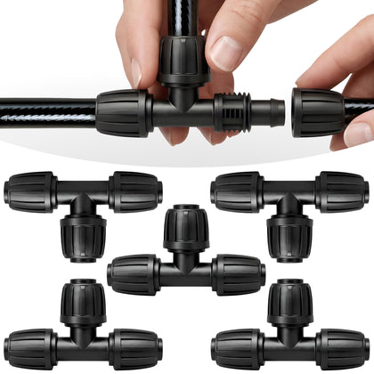Carpathen 1/2 inch drip splitter kit enabling multi-line irrigation for broader coverage.