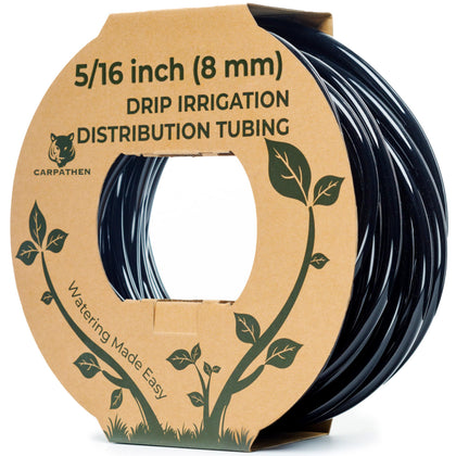 CARPATHEN drip tubing mainline 200ft black for efficient garden watering