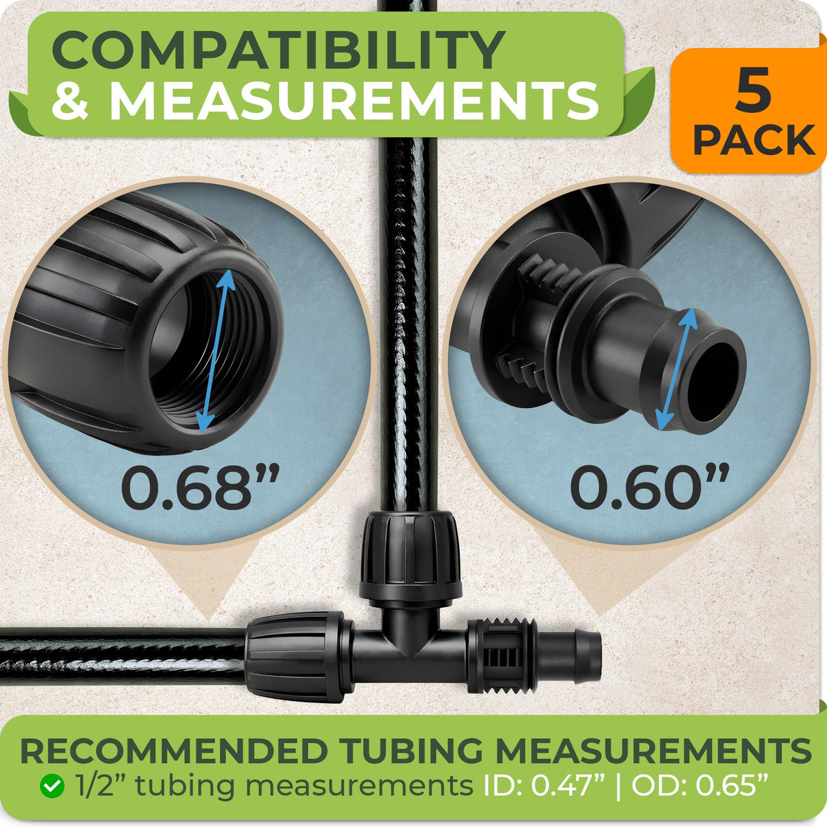Carpathen quick-connect splitters shown side view for tool-free installation.