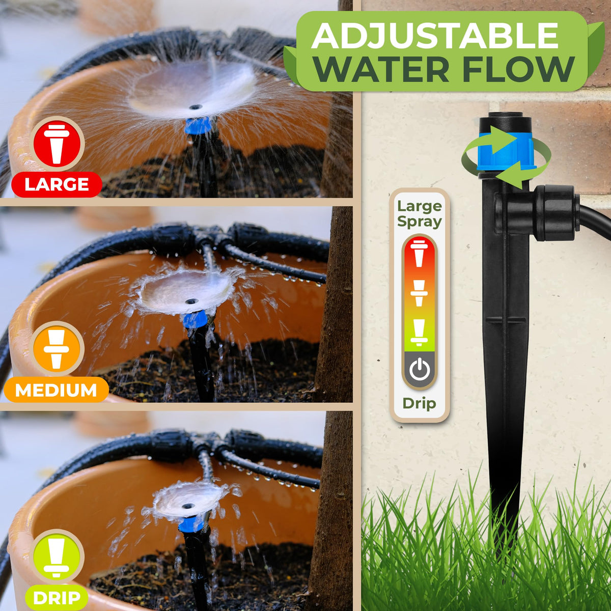 Carpathen reusable drip irrigation parts for long-lasting use