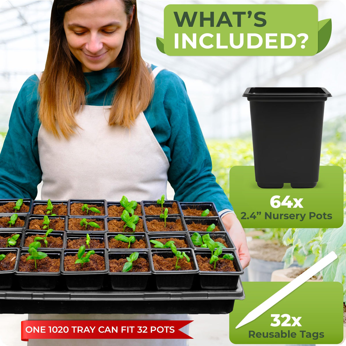 CARPATHEN sticker labels for seedling pots, easy growth tracking and organization