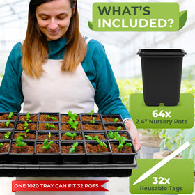CARPATHEN sticker labels for seedling pots, easy growth tracking and organization