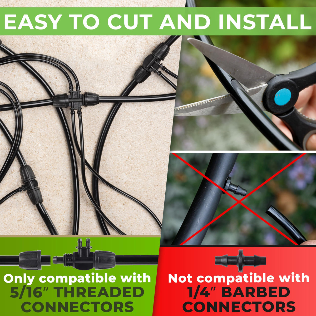 CARPATHEN UV-resistant drip tubing with sun exposure durability