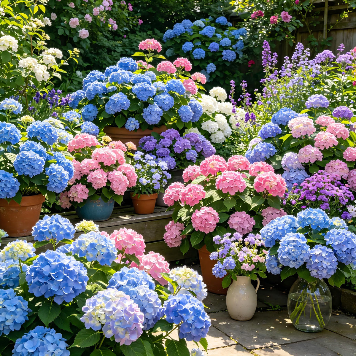 Carpet Creeping CarpetC mixed hydrangea seeds pack for borders and display in gardens.