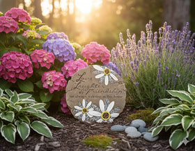 Carson Friendship Garden Stone beadwork detail enhances outdoor décor.