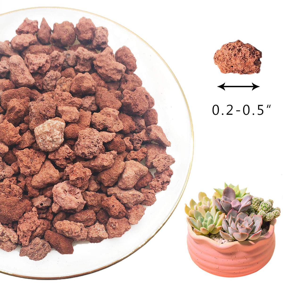 CARURBODY Red lava rocks aroma oil diffusion after cleaning for ambiance