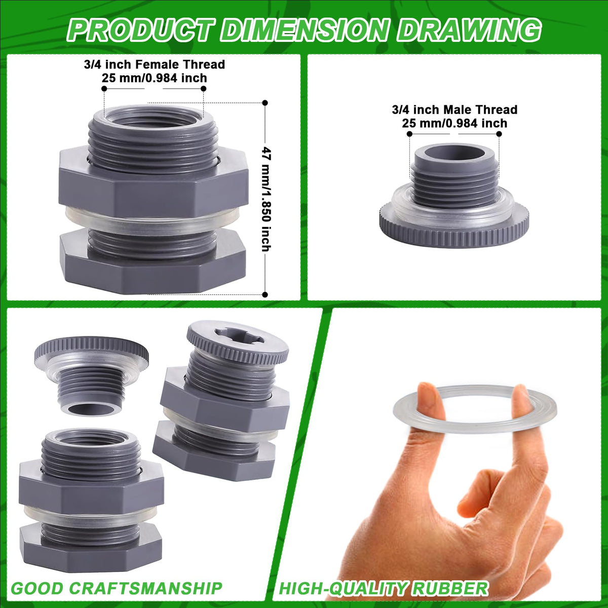 carvedexquisitely bulkhead plug closeup for easy installation