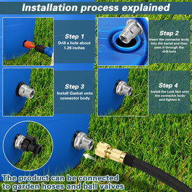 Carvedexquisitely 1/2 NPT connection detail enables versatile hose compatibility