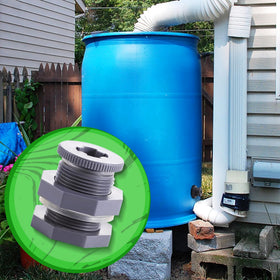 carvedexquisitely rain barrel installation demo with bulkhead