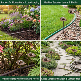 Carvers Olde Iron outdoor garden frog decor blends with landscaping.