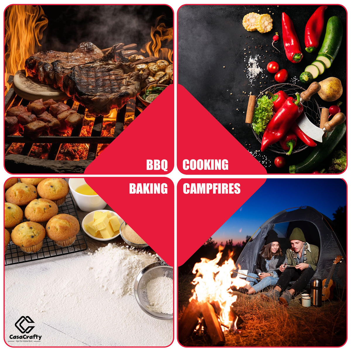Casacrafty Pro-Series BBQ Gloves easy care and quick drying storage hook.