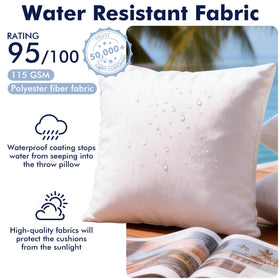 Casajoy microfiber filling provides fluffy support from recycled materials.