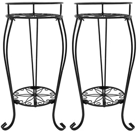 Casimr 2-tier plant stand shows 26.8-inch height for indoor displays