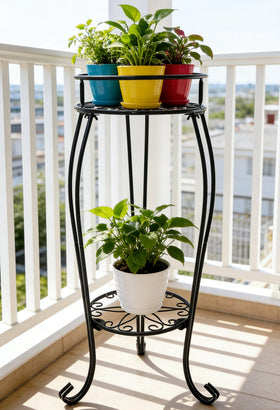 Casimr 2-Tier Plant Stand assembly view with included screwdriver