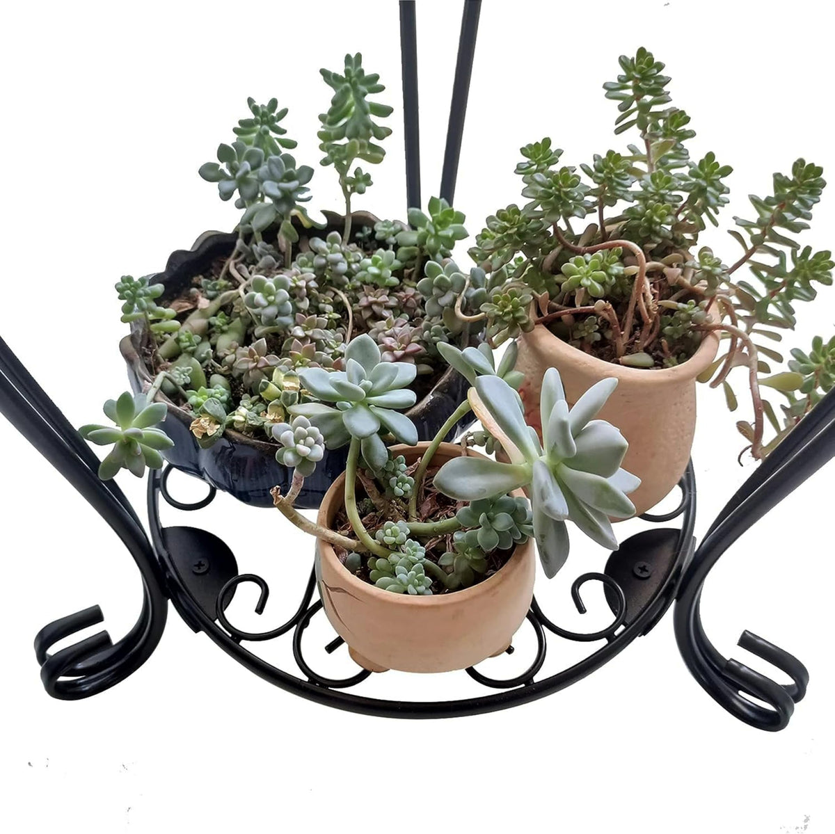 Casimr 2-tier plant stand suitable for indoor and outdoor use