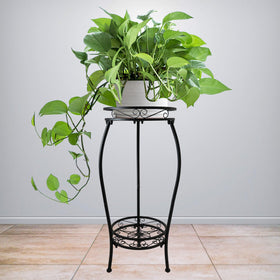 Casimr 2Pack display rack fits large pots and creates a layered indoor display.