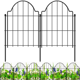Casimr decorative garden fence with arch design adds charm while marking boundaries.