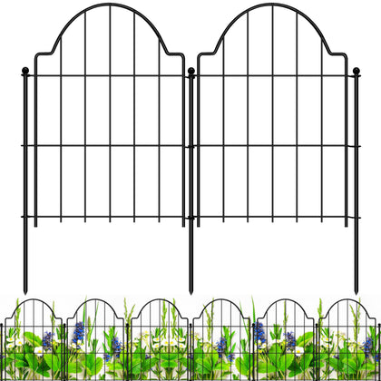 Casimr decorative garden fence with arch design adds charm while marking boundaries.