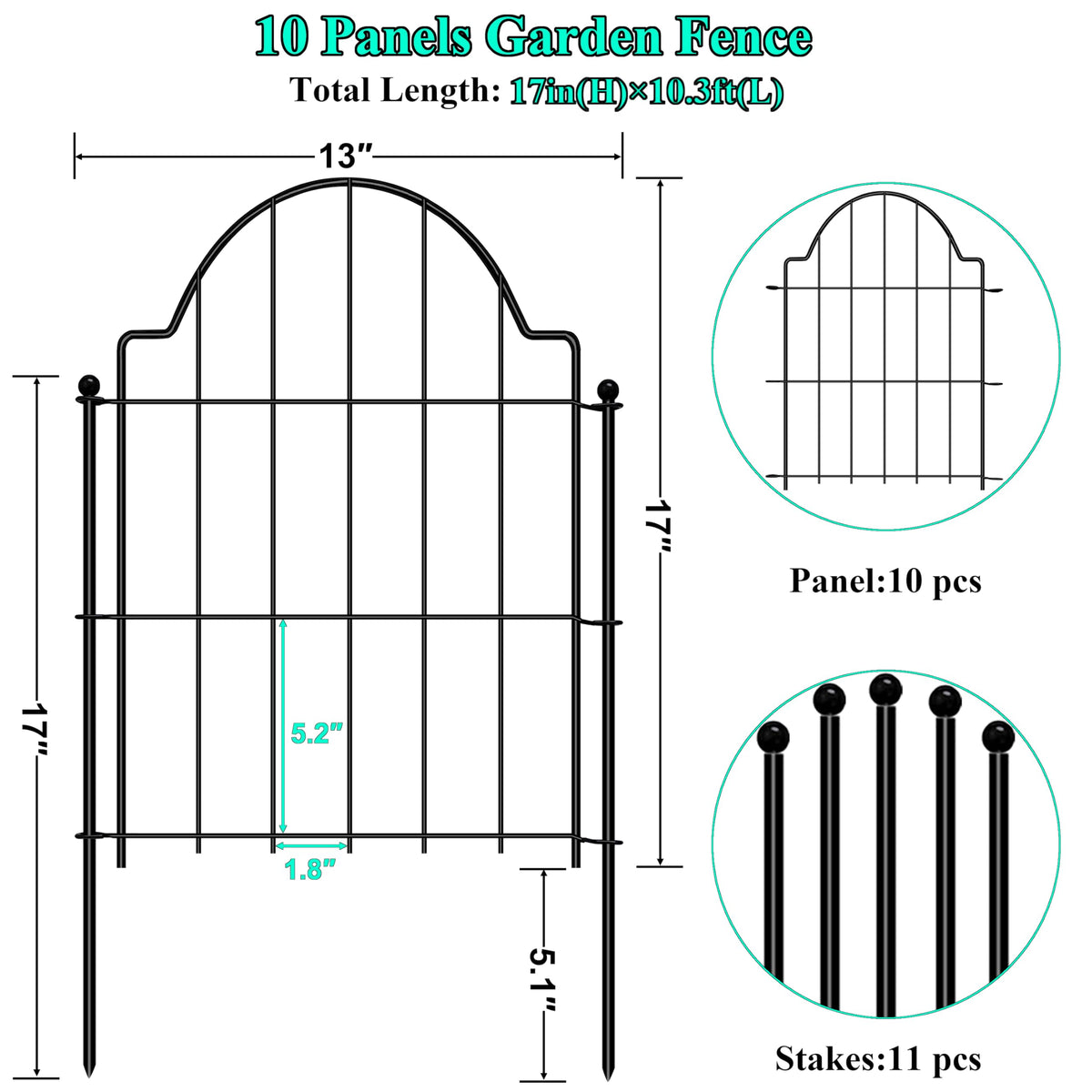 Casimr outdoor dog barrier suitable for patios and garden borders.