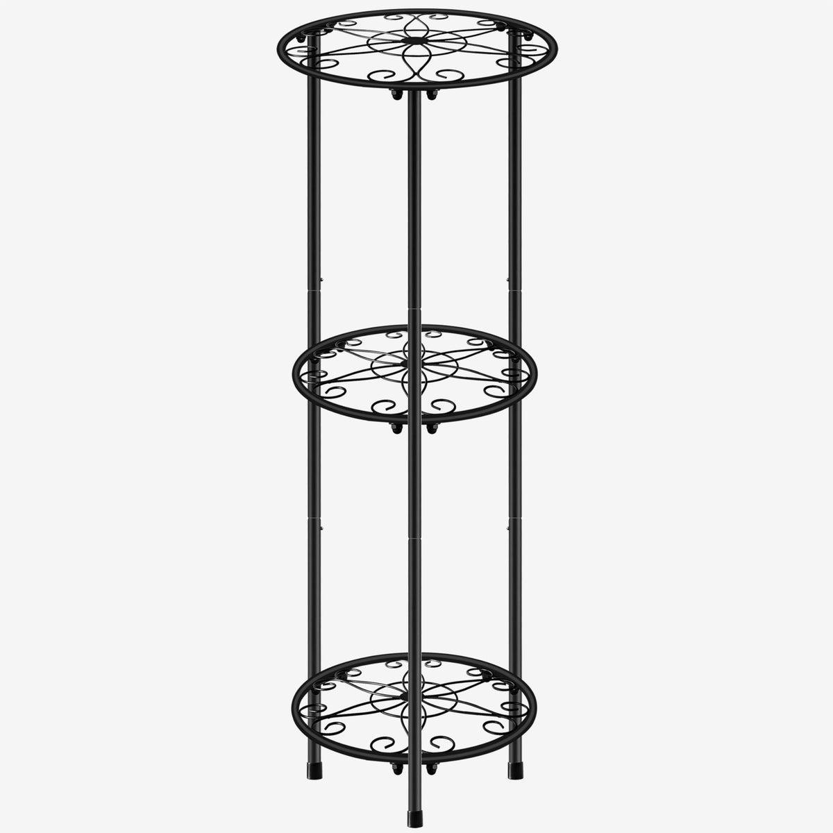 Casimr 3-tier plant stand top view highlighting clean lines and design