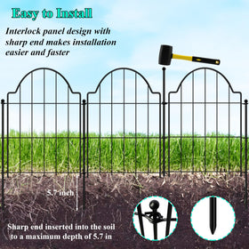 Casimr fence features a rust-resistant black powder coat for outdoor durability.