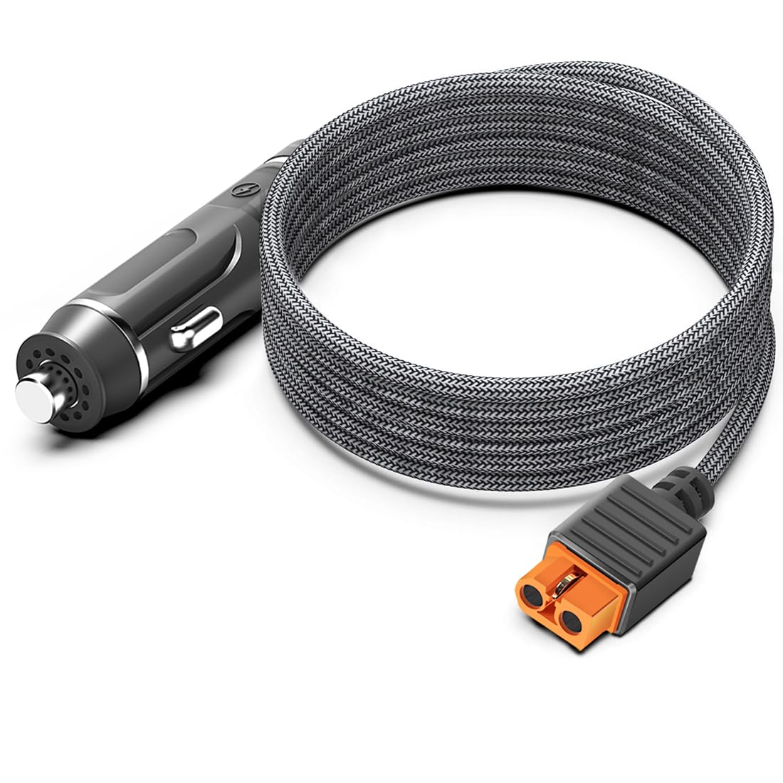CASIMY XT60i cable with car lighter plug for on-the-go portable power charging.