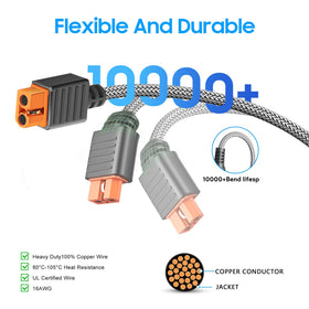 CASIMY XT60i cable compatible with EcoFlow Delta and River models.