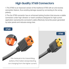 CASIMY XT60i connector shows water-resistant injection-molded design.